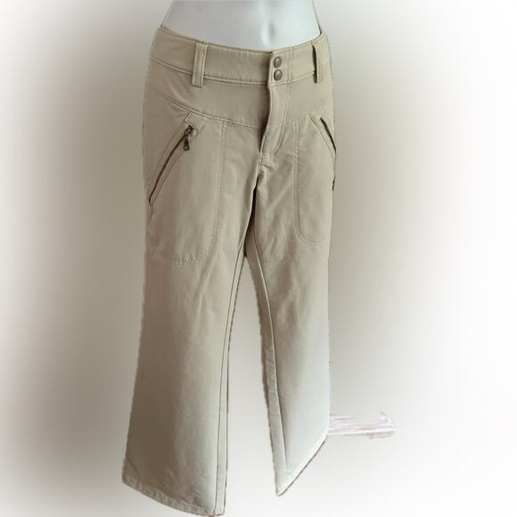 Athleta Tan Stretch Pants Women’s 6 - Picture 1 of 8